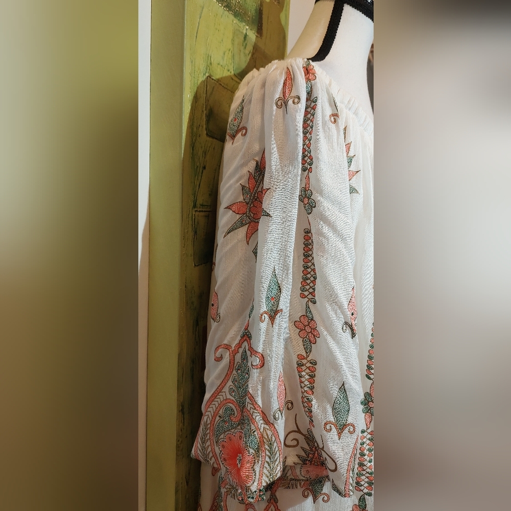 Bohemian Floral Tunic Dress - Picture 5 of 10